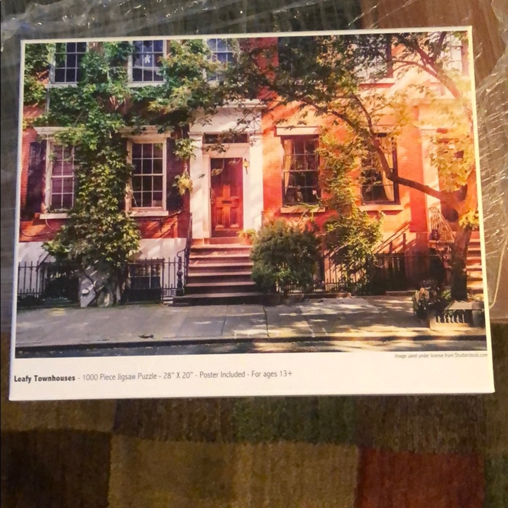 Color craft puzzles leafy townhouses 1000 piece